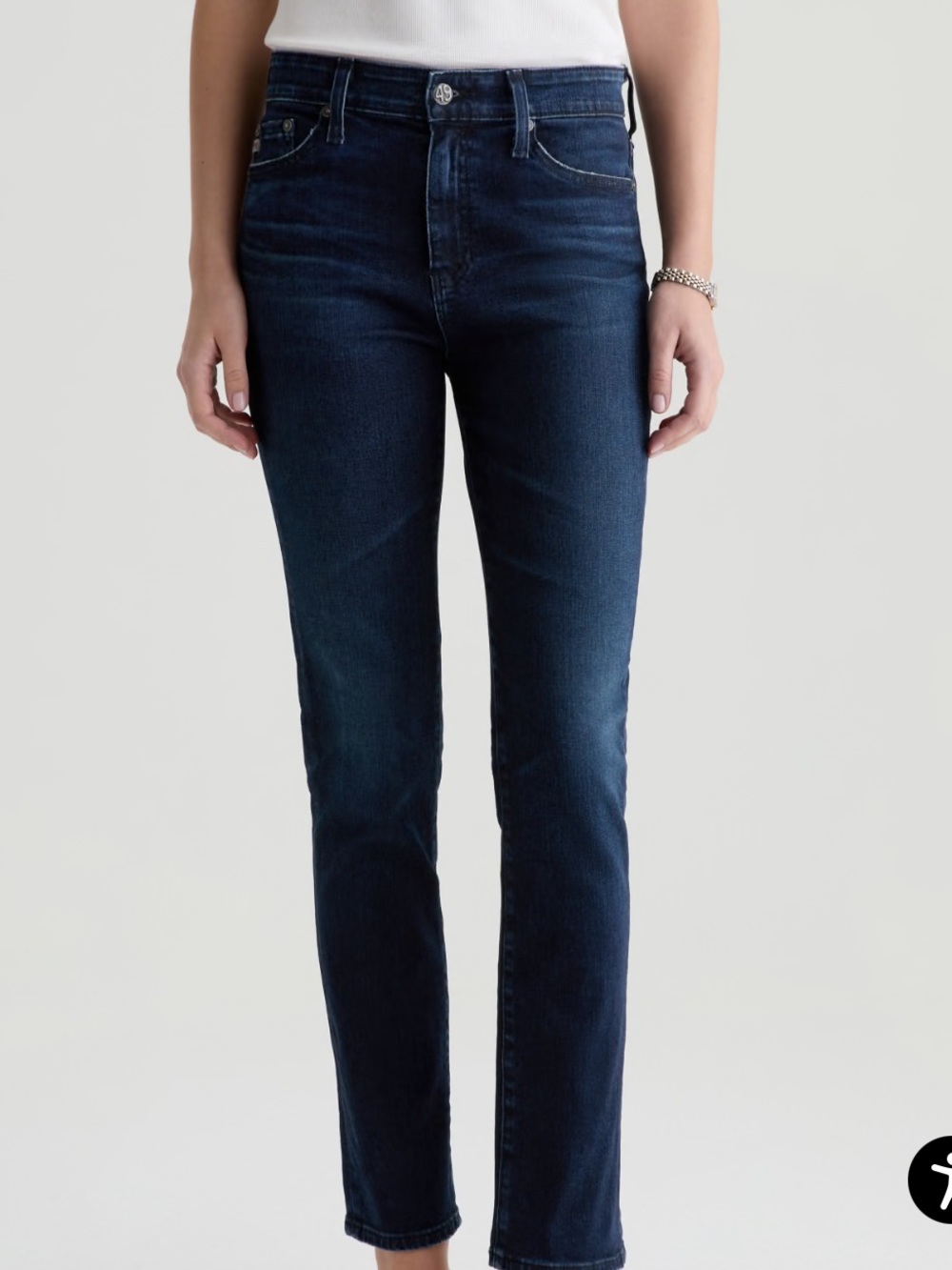 AG Mari high rise slim straight denim size 24